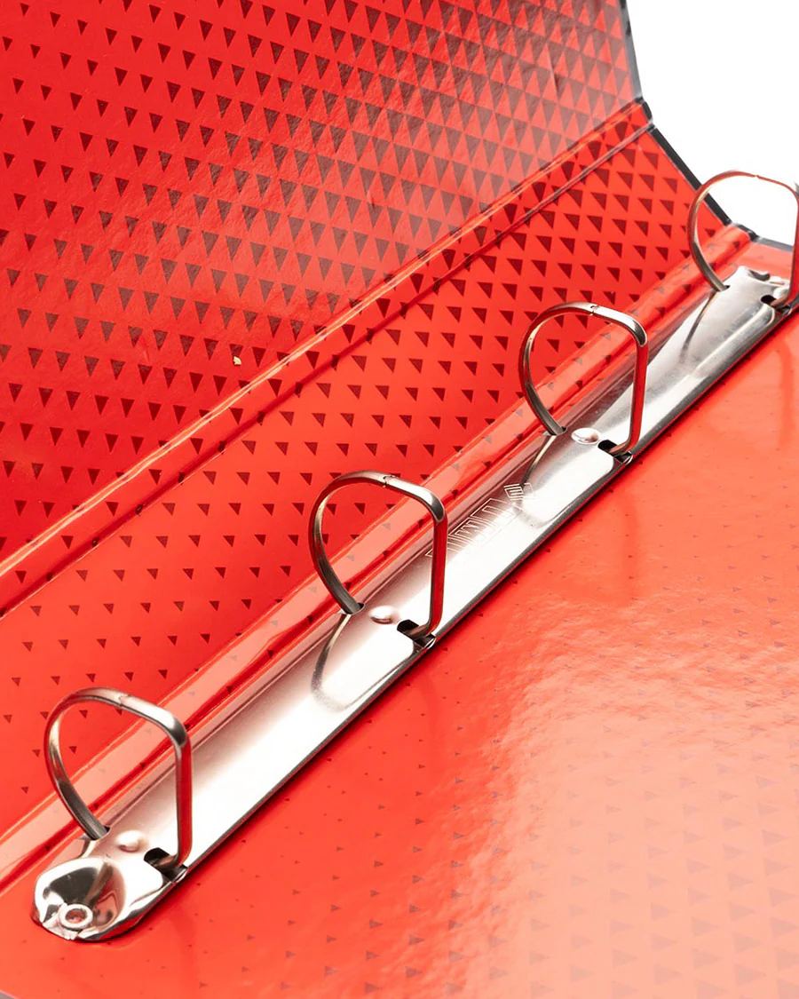 Carpeta Archivador 4 anillas Roja Negra - Image 4