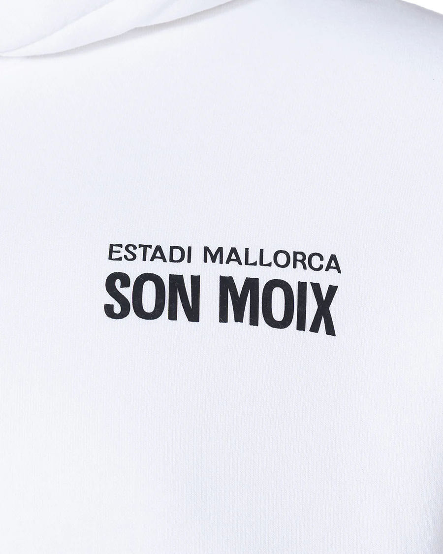Sudadera con Capucha Fanswear Estadi Mallorca Son Moix Blanca - Image 6