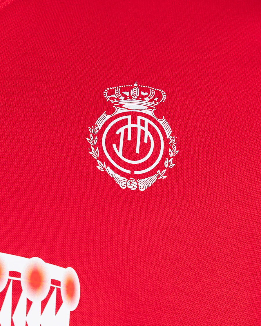 Sudadera con Capucha Fanswear Estadi Mallorca Son Moix Roja - Image 4