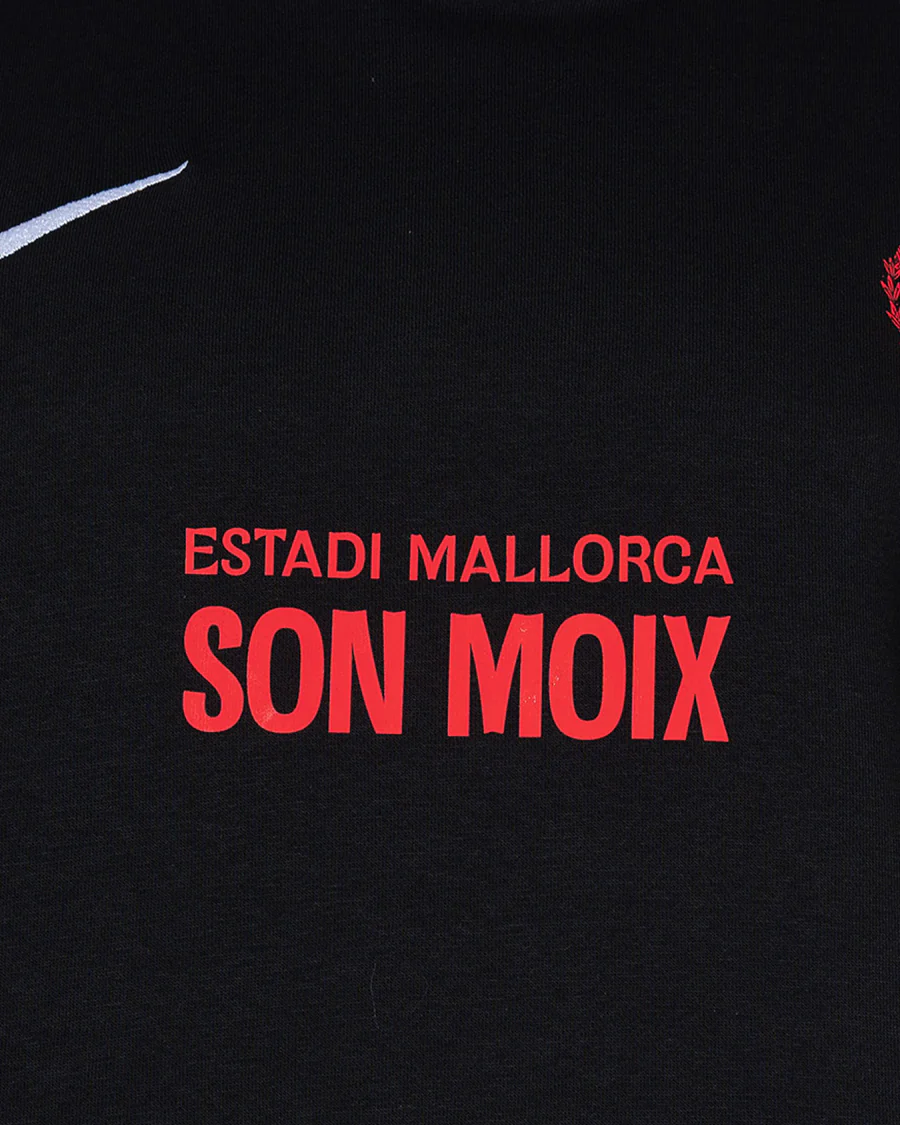 Sudadera con Capucha Fanswear Estadi Mallorca Son Moix Negra - Image 6
